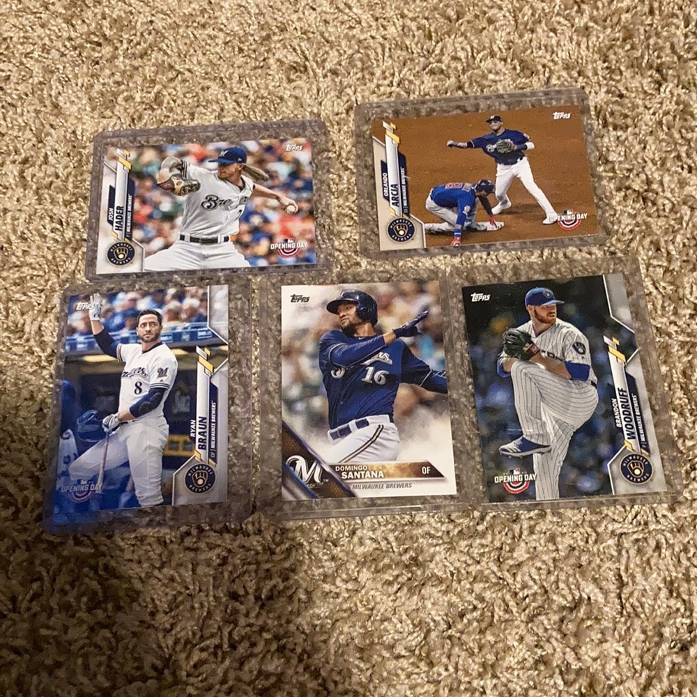 lot of 5 brewers cards